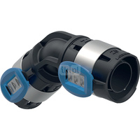 Kolano 45' GEBERIT FlowFit, PPSU, 20 mm (łącznik zaprasowywany x łącznik zaprasowywany)