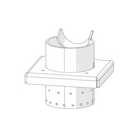 Kołnierz palnika żaroodporny PELLUX Slim 18