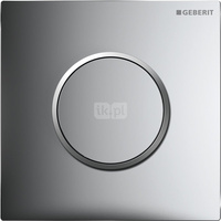 Pneumatyczny zawór spłukujący Geberit do pisuaru, ręczny, Typ 10, chrom bł.-chrom mat-chrom bł., okrągły