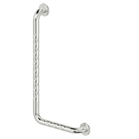 Poręcz ścienna Koło Lehnen Funktion, B37.5cm, H68cm, T8cm, lewa, stal nierdzewna gładka