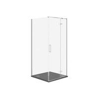 SET C503 KABINA CITY PRAWA CHROM 90X90X195+TAKO SLIM SZARY MAT WIR