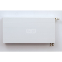 Grzejnik płytowy typ 22 TERMO TEKNIK Design Flat Front zasilany z dołu z wbudowanym zaworem termostatycznym wym. 300 x 700 mm, kolor biały, moc 650 W