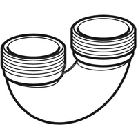 Kolano 180' GEBERIT, 40 mm (GZ)