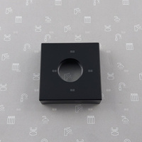 Rozeta kwadratowa do baterii LOGON BLACK z uszczelką 3/4