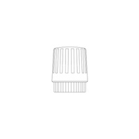 Pokrętło ręczne, białe, nakrętka złączna M 30x1,5