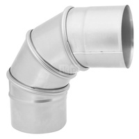 Kolano fi 80 90 nastawne - system kominowy Pellux Slim