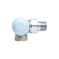 Zawór grzejnikowy termostatyczny HERZ TS-98-VH kątowy ab z nastawą wstępną, połączenie 1/2'' (niklowanie)