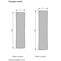 Grzejnik płytowy ZEHNDER Folio wym. 1956 x 540 mm, kolor biały RAL9016, moc 807 W