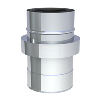 Rura dł. 250 mm z zasysem powietrza DN60/100 wysoki połysk