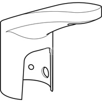 Korpus baterii Geberit z okrągłym otworem, do baterii umywalkowej typ 85: Chrom błyszczący