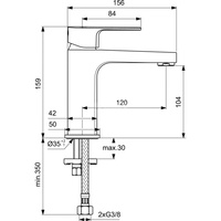 Bateria umywalkowa CERAFINE D H10