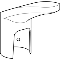 Korpus baterii Geberit bez okrągłego otworu, do baterii umywalkowej typ 85: Chrom błyszczący