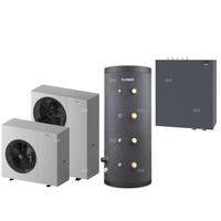 Pakiet 1 - Pompa ciepła powietrzna powietrze-woda monoblok TERMET Heat Platinum 8 EVI/DC 6.1 kW 230 V + Zasobnik buforowy TERMET ENERGY 100 + Moduł hydrauliczny T-Box 13 PG HP