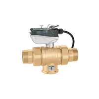 Trójdrożny zawór kulowy z napędem, typ "L" 2" 230V