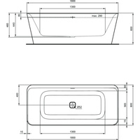 TONIC II WANNA WOL 180X80 SILK WHT/BLACK
