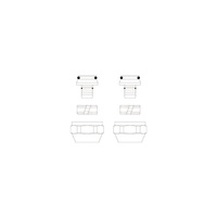 Zestaw przyłączeniowy z pierścieniem zaciskowym OVENTROP Cofit S 1507934 mosiądz niklowany 3/4''