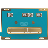 Przycisk uruchamiający Geberit Sigma50, przedni, uniwersalny, przyciski: mosiądz, prostokątny