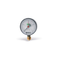 Manometr radialny 3/8" F+R201 - manometr, przyłacze dolne 3/8'', tarcza 63 mm, 0-4 bar