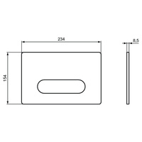 OLEAS PRZYCISK SPŁUKUJĄCY M4 CHROM