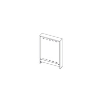 Szafka natynkowa do węzła Regudis, biała, szer. 700 x wys. 980...1005 x gł. 160 mm