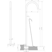 JOY WYLEWKA BATERIA WOLNOSTOJĄCEJ BR GOLD