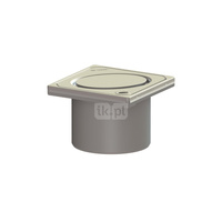 Kratka KESSEL kwadratowa abs 120x120mm do wpustu