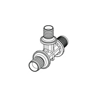 Trójnik TECE flex redukcja 90' PPSU 16 mm x 20 mm x 16 mm (końcówka wtykowa x końcówka wtykowa x końcówka wtykowa)