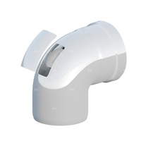 PP-AL kolano koncentryczne 87' DN80/125mm z inspekcją i uszczelkami  [EPDM]