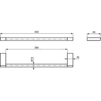CONNECT PORĘCZ NA RĘCZNIK 450 MM