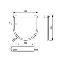 CONNECT OWALNA PORĘCZ NA RĘCZNIK