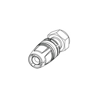 Śrubunek TECE logo trzyczęściowy, mosiądz, 16 mm x 1/2'' (pz x GW)