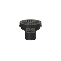 Wpust podwórzowy Ecoguss DN100, odpływ pionowy, z okrągłą ramą nośną