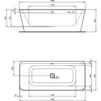 TONIC II WANNA WOLNOS 180X80 SILK WHT/BL
