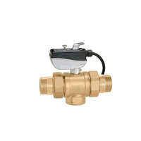 Trójdrożny zawór kulowy z napędem, typ "T" 11/2" 230V