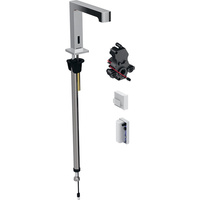 Bateria umywalkowa Geberit Brenta, stojąca, zasilanie generatorowe, do podtynkowej skrzynki funkcyjnej, z mieszaczem, chrom