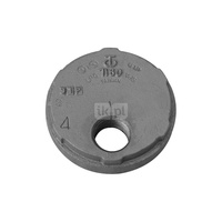 Zaślepka z przepustem ocynkowana GW Groove - 114.3 Rp1 1/2"