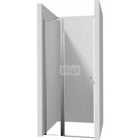 Drzwi uchylne kerria plus chrom 80 cm z powłoką, szkło totalwhite