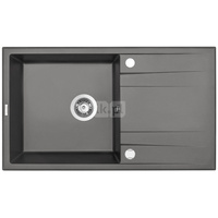Zlew. eridan antracyt metalik granit 1k z/o 860x500x203, 3,5" + osprzęt space-saver click