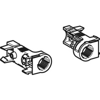 Zestaw uchwytów Geberit do zestawu wykończeniowego, z zabezpieczeniem, do odpływu ściennego do natrysku (2 szt.)