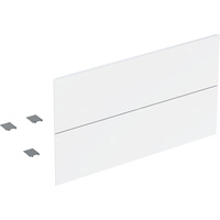 Zestaw frontów szuflad (2 szt.) do dolnej szafki pod umywalkę z dwoma szufladami GEBERIT ONE, kol. biały wysoki połysk szer.900 mm