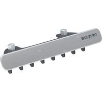 Pokrywa odpływu Geberit z wkładem grzebieniowym, do umywalki, krótka: Chrom szczotkowany