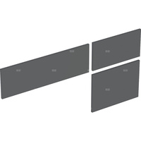 Zestaw frontów szuflad (3 szt.) do dolnej szafki pod umywalkę stawianą na blat variform GEBERIT, kol. lava matowy szer.1200 mm