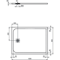ULTRAFLAT S BRODZIK 120X90 JET BLK