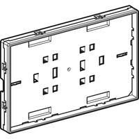 Płytka nośna Geberit z ramką, do płyty przykrywającej Omega, zlicowana z powierzchnią ściany: Chrom błyszczący