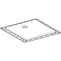 Brodzik kwadratowy Geberit Olona z włókniną uszczelniającą: 120x120cm