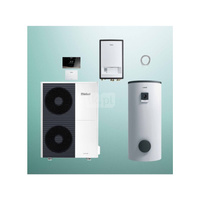 Pakiet Systemowy OZE - Pompa ciepła powietrzna powietrze-woda monoblok VAILLANT VWL 125/6A aroTHERM plus 12.2 kW 400 V + Moduł naścienny MEH 97/6 + Moduł komunikacji internetowej VR 940f + Zasobnik c.w.u. VIH RW 400/3BR + Regulator sensoCOMFORT VRC 720