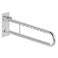 Poręcz ścienna Koło Lehnen Funktion, uchylna, L60cm, stal nierdzewna falista