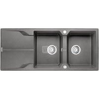 Zlew. andante antracyt metalik granit 2k z/o 1160x500x224,3,5" + osprzęt space-saver