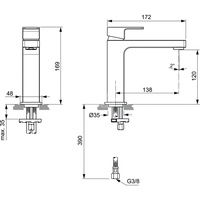 EDGE BAT. UMYWAL. GRANDE SLIM BEZ KORKA