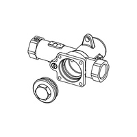 Korpus zaworu spłukującego do pisuaru TECE profil